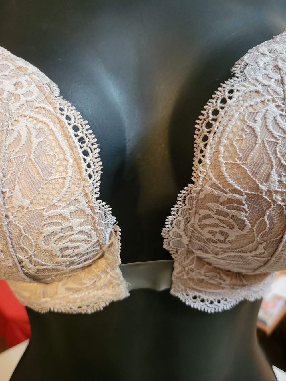 Victoria's Secret Lace Push-Up Bra in Light Beige Taupe 34D